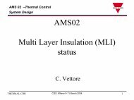 AMS 02 –Thermal Control System Design - NASA