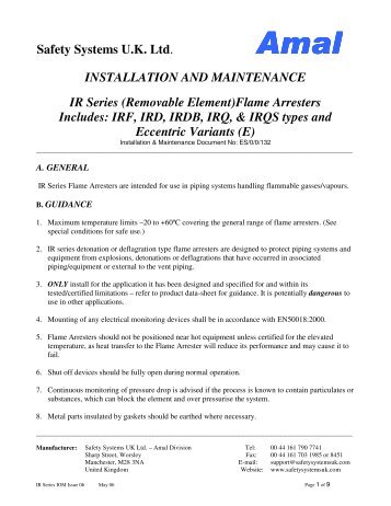 Amal ES_0_0_132 (IR) - Safety Systems UK Ltd