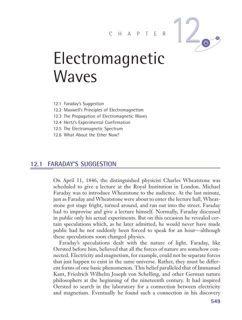 Chapter 12: Electromagnetic Waves (545 KB) - D Cassidy Books