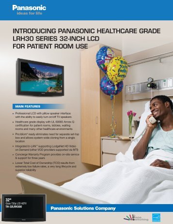 introducing panasonic healthcare grade lrh30 series 32-inch lcd