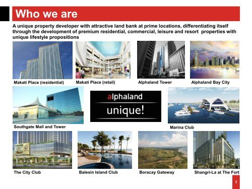 Alphaland Corporate Presentation