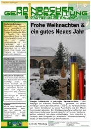 Zeitung6_2011 - Marktgemeinde Rainbach im MÃ¼hlkreis