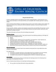 Alcohol & Substance Abuse Policy - Killyclogher GAA