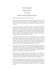 COURT OF SESSION PRACTICE NOTE No. 3 of ... - Scottish Courts