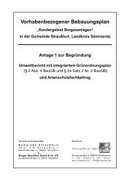 Umweltbericht - Verwaltungsgemeinschaft StrauÃfurt