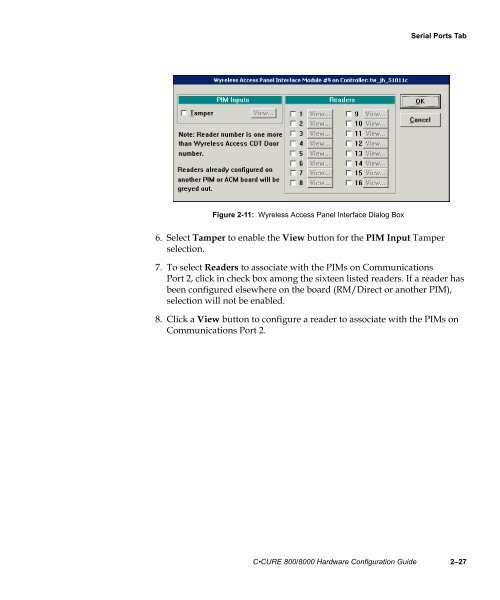 Câ¢CURE 800/8000 Hardware Configuration Guide - Tyco Security ...