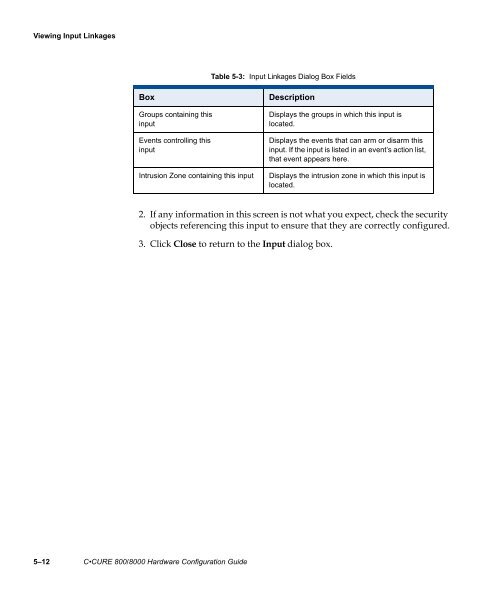 Câ¢CURE 800/8000 Hardware Configuration Guide - Tyco Security ...