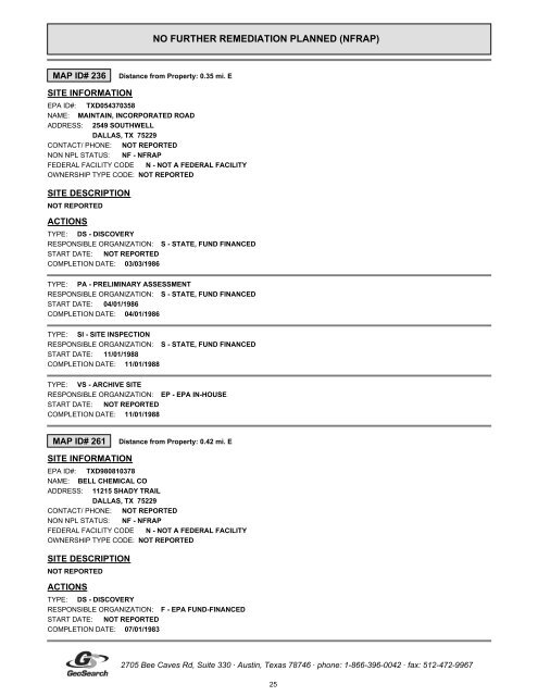 Hazardous materials report limited phase i environmental site