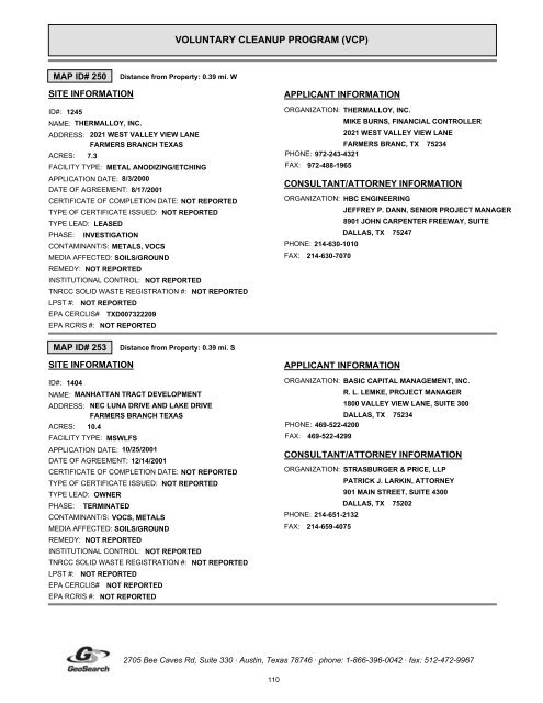 Hazardous materials report limited phase i environmental site