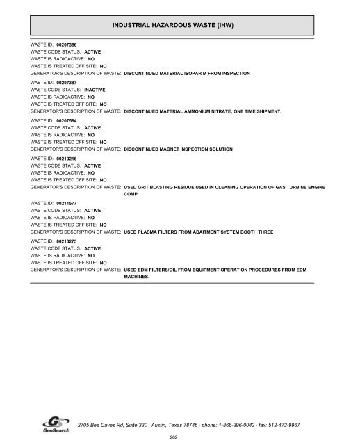 Hazardous materials report limited phase i environmental site