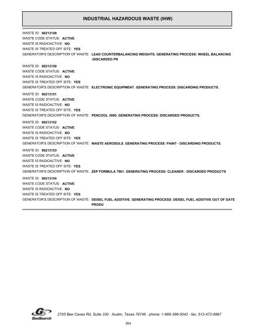 Hazardous materials report limited phase i environmental site