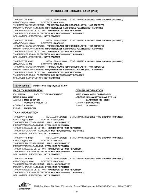 Hazardous materials report limited phase i environmental site