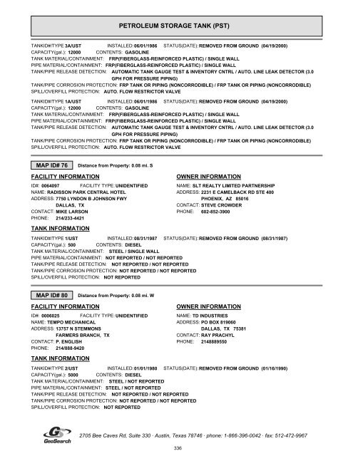 Hazardous materials report limited phase i environmental site