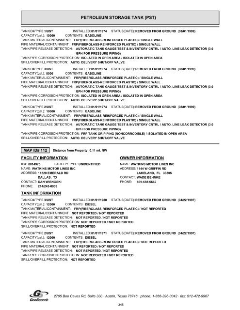 Hazardous materials report limited phase i environmental site