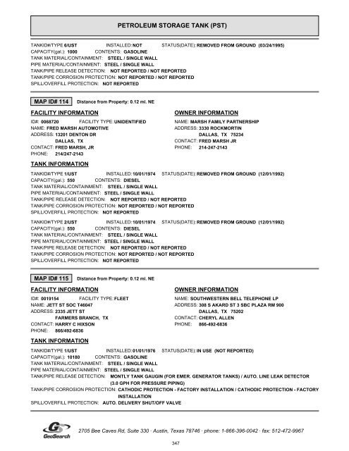 Hazardous materials report limited phase i environmental site