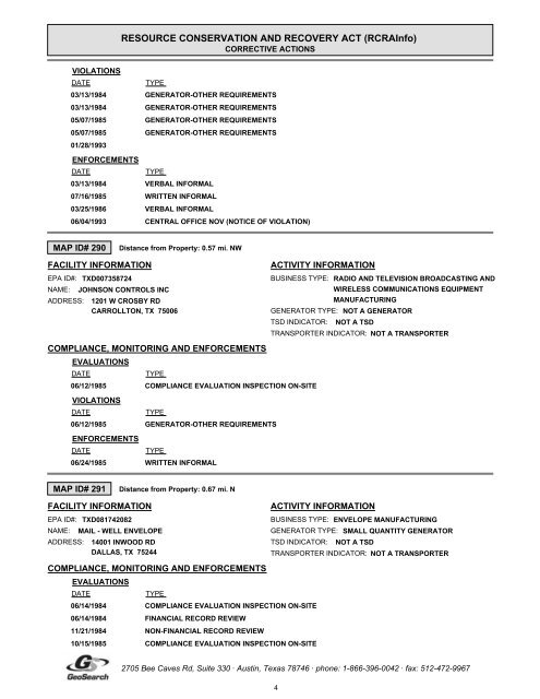 Hazardous materials report limited phase i environmental site