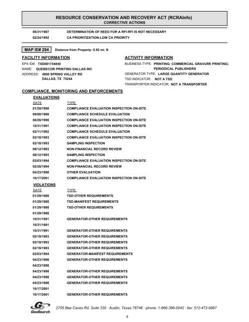 Hazardous materials report limited phase i environmental site