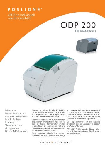 Aures ODP 200 Drucker - Prospekt - CDSOFT Vertriebs GmbH