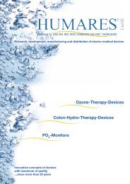 Ozone-Therapy-Devices Colon-Hydro-Therapy ... - Humares GmbH