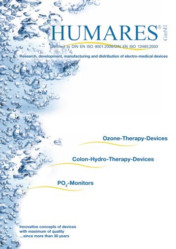 Ozone-Therapy-Devices Colon-Hydro-Therapy ... - Humares GmbH