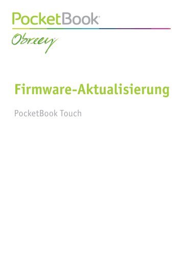 Firmware Update Instructions PocketBook Touch