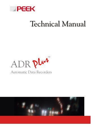 ADR Plus Technical Manual.pdf - Peek Traffic