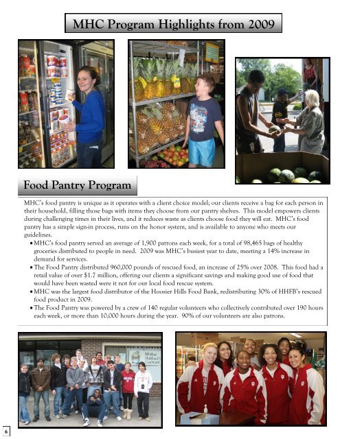 2009 Annual Report - Mother Hubbard's Cupboard