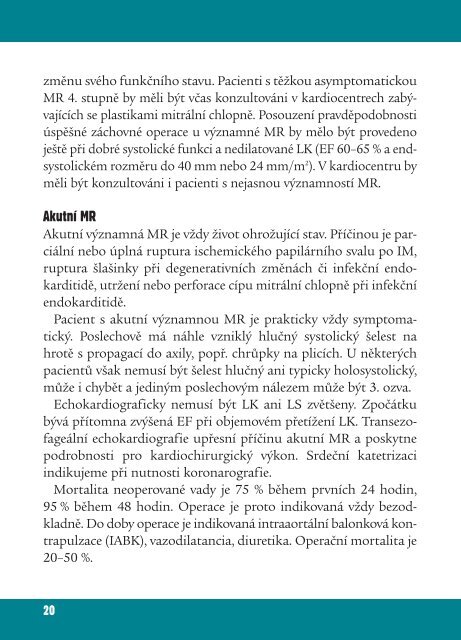 DoporuÄenÃ­ pro diagnostiku a lÃ©Äbu chlopennÃ­ch srdeÄnÃ­ch vad v ...