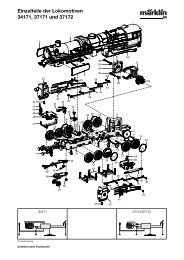Einzelteile der Lokomotiven 34171, 37171 und 37172
