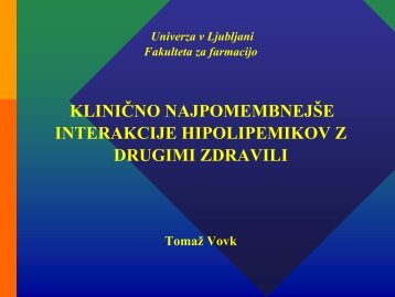 Fibrati - Fakulteta za farmacijo - Univerza v Ljubljani