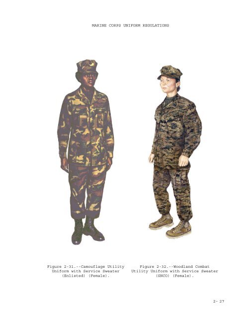 marine corps uniform regulations - US