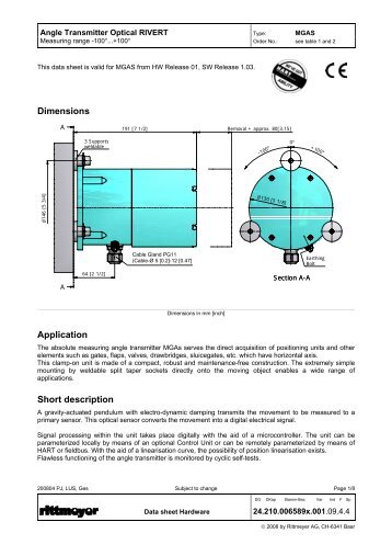 RIVERT Data sheet - Rittmeyer