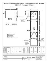 MODEL DFG VERTICAL DIRECT FIRED MAKE-UP AIR HEATER ...