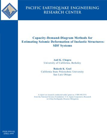 Capacity-Demand-Diagram Methods for Estimating Seismic ...