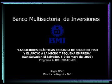 Banco Multisectorial de Inversiones - Alide