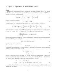1 Spin 1: equazioni di Maxwell e Proca