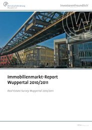 Immobilienmarkt-Report Wuppertal 2010/2011 - Stadt Wuppertal