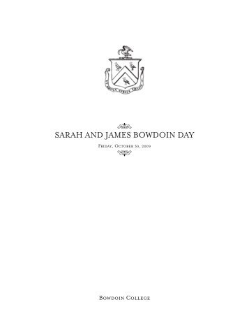 SJB Day Program 2009.indd - Bowdoin College