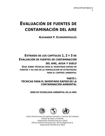 evaluaciÃ³n de fuentes de contaminaciÃ³n del aire alexander p ...