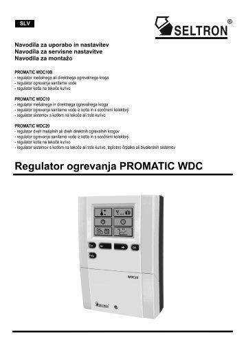 Regulator ogrevanja PROMATIC WDC - Seltron