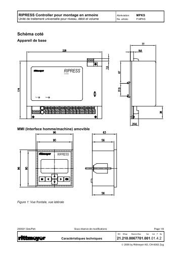 Fiche technique MPWKS - Rittmeyer