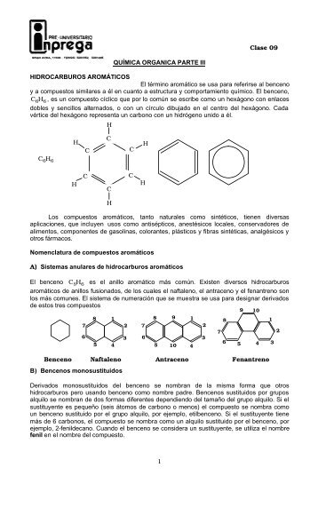 "Hidrocarburos Aromáticos".