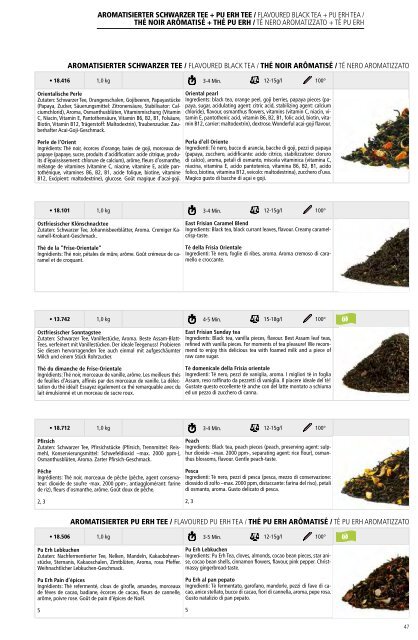 Catalogo di tÃƒÂ© 2013_14 - Mount Everest Tea Company GmbH