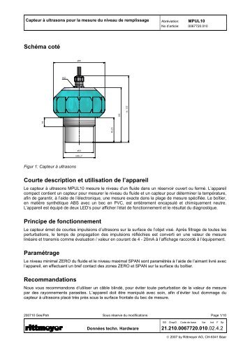 Fiche technique MPUL10 - Rittmeyer