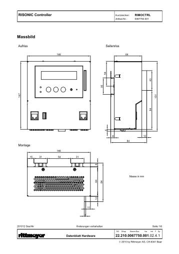 Datenblatt Controller Modul - Rittmeyer