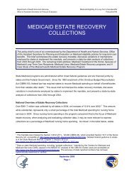 Medicaid estate recovery collections - ASPE - U.S. Department of ...