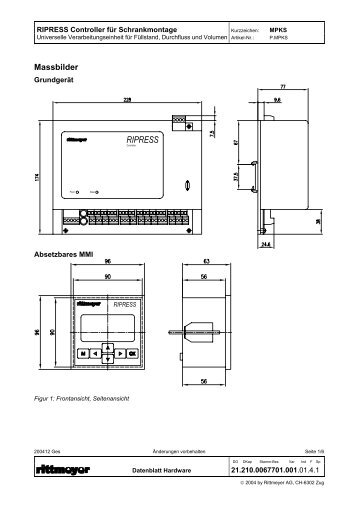 MPKS Datenblatt - Rittmeyer