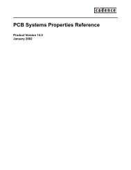 PCB Systems Properties Reference