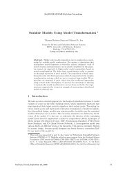 Scalable Models Using Model Transformation * - FTP