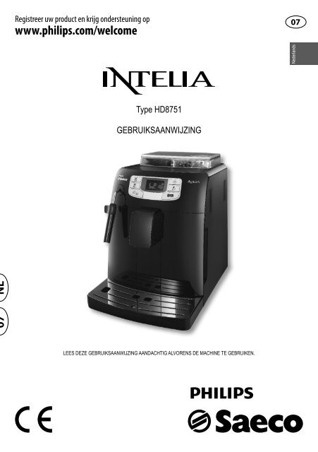 Philips Saeco HD8751/11 Intelia Koffiemachine - Wehkamp.nl